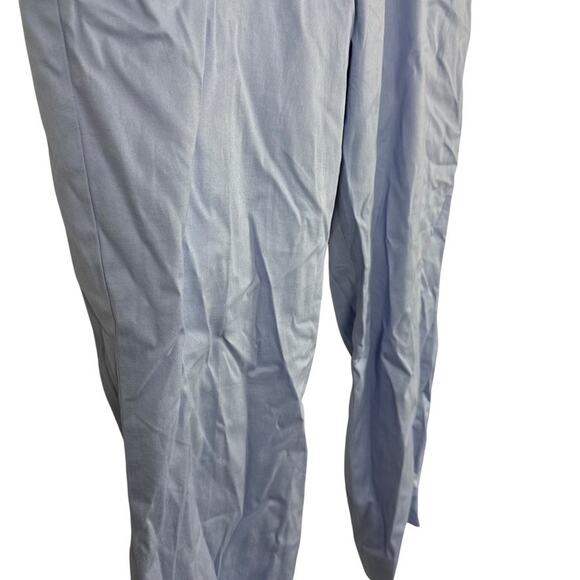 Talbots The Perfect Crop Curvy Womens Blue Khaki Chinos Flat Front Pants sz 14 - Picture 3 of 16